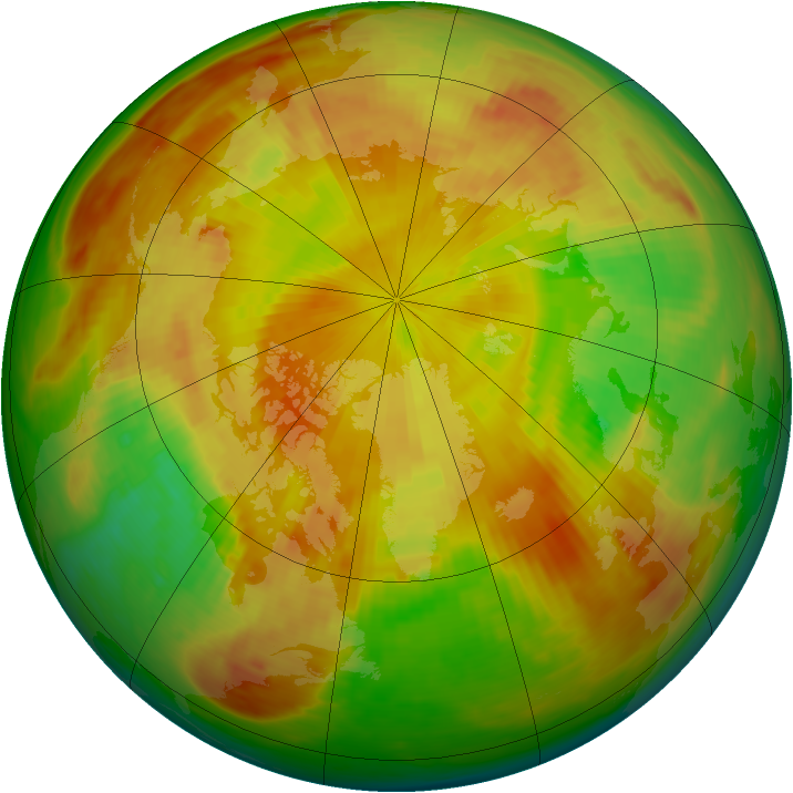 Arctic ozone map for 16 May 1984